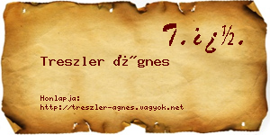 Treszler Ágnes névjegykártya