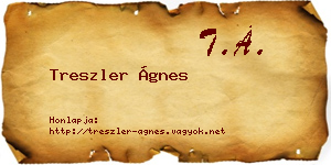 Treszler Ágnes névjegykártya